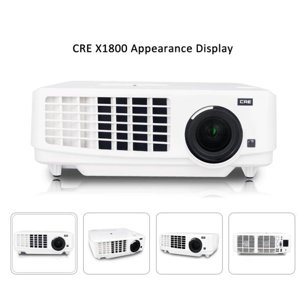 RGB HD 3LED 3LCD Android Led Projector , Portable Smart Projector CRE X1800 Tablet