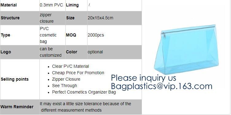 Eco Friendly Travel Beauty Classic Design Frosted Pvc Eva Packaging Bag With Zipper For Cosmetic,Travel Cosmetic storage