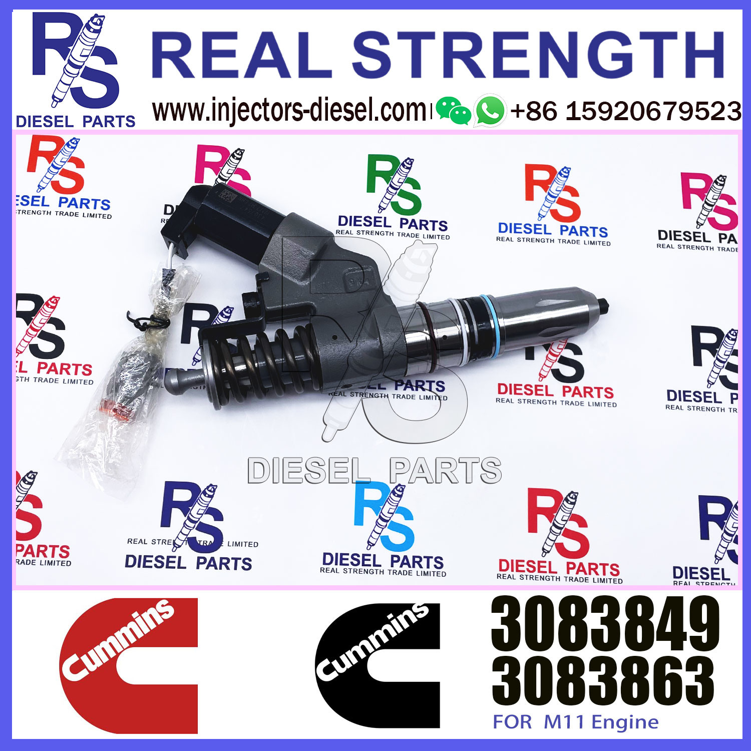 Fuel Injector 3609925 3083849 3087772 3095731 3083863 for QSM ISM QSM11 ISM11 M11 Diesel Engine