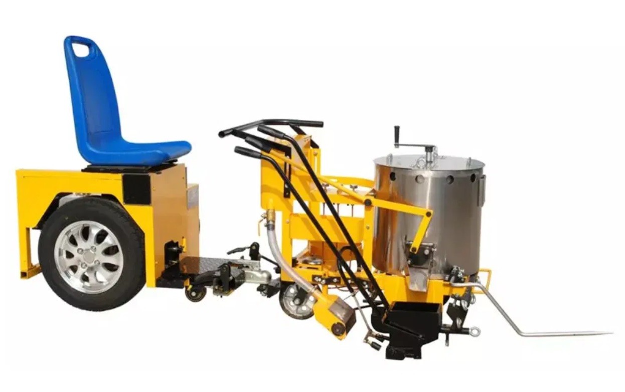 160kg Hand Push Thermoplastic Road Marking Machine Boosting Driver