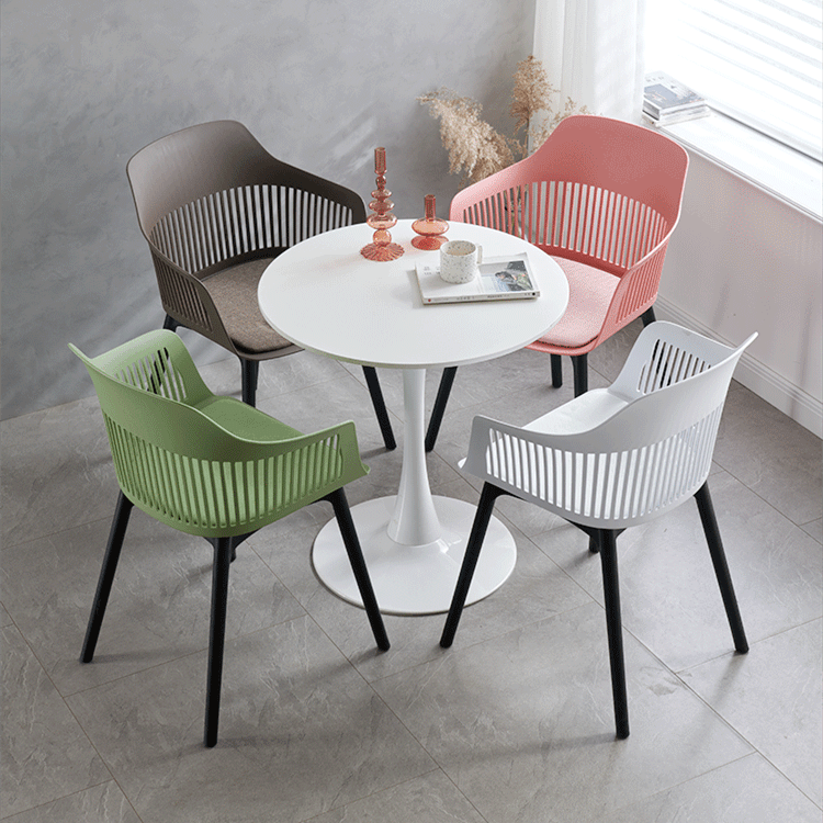 Blue Orange Coloured Plastic Dining Chairs Apartment Plastic Chairs For Dining Table