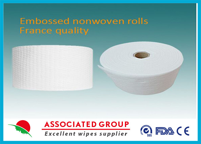 Wood Pulp Spunlace Nonwoven Fabric Flushable 80Mm Customeized