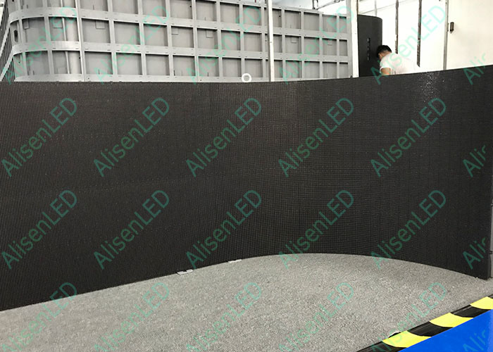 P1.953 Flexible LED Screen SMD1515 Indoor LED Curved Display IP41