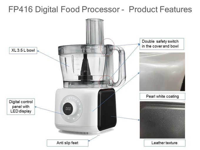 3.5L Bowl 1000W Digital Food Processor FP416