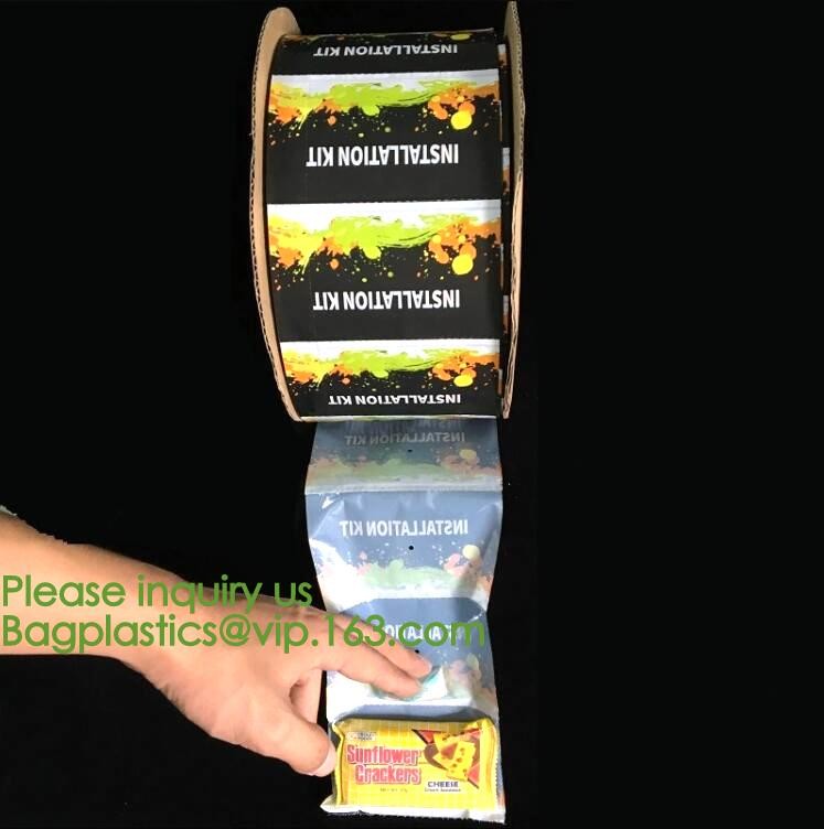 clear LLDPE easy tearing line pre-opened in roll bag,Factory custom LLDPE plastic autobag Preopened polybag on a Roll
