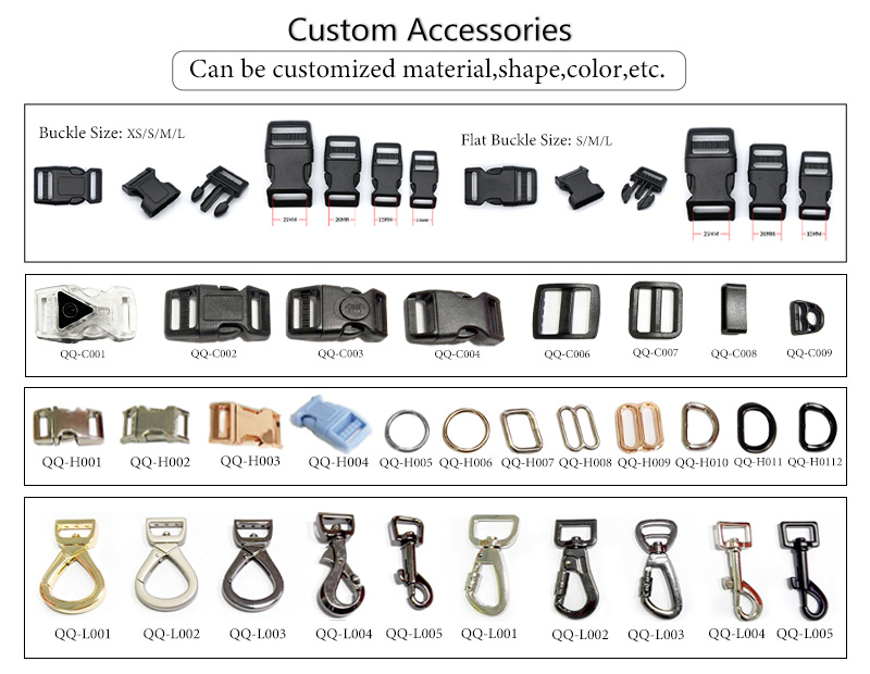 Dog Collar Luxury Gradient Adjustable Reversible Solid Custom Logo Designer Personalized