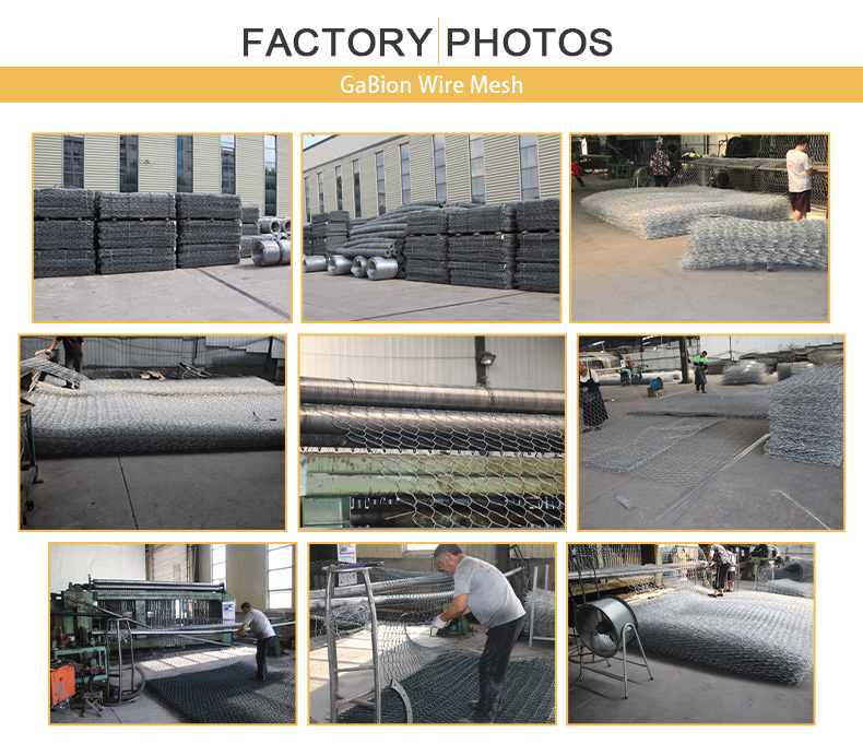 Hot Dipped Galvanised Gabion Boxes Explosion Proof 60X80mm