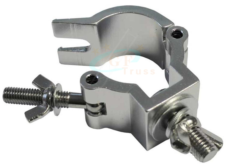 Single Silver Black Aluminum Truss Clamp For 48mm To 52mm Round Pipe