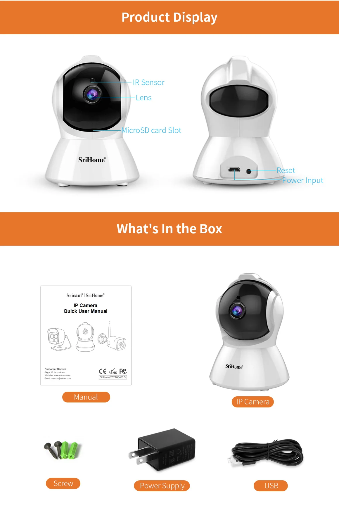 2MP Two-Way Audio Phone Push Alarm AI Auto Motion Tracking Indoor Wireless IP Security Baby Home Camera