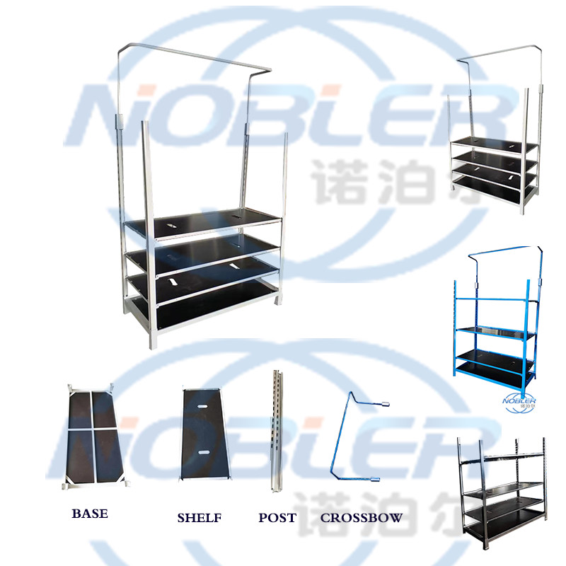Customized Folding Super Spray Plastic Plywood Flower Display Frame Height Ajustable