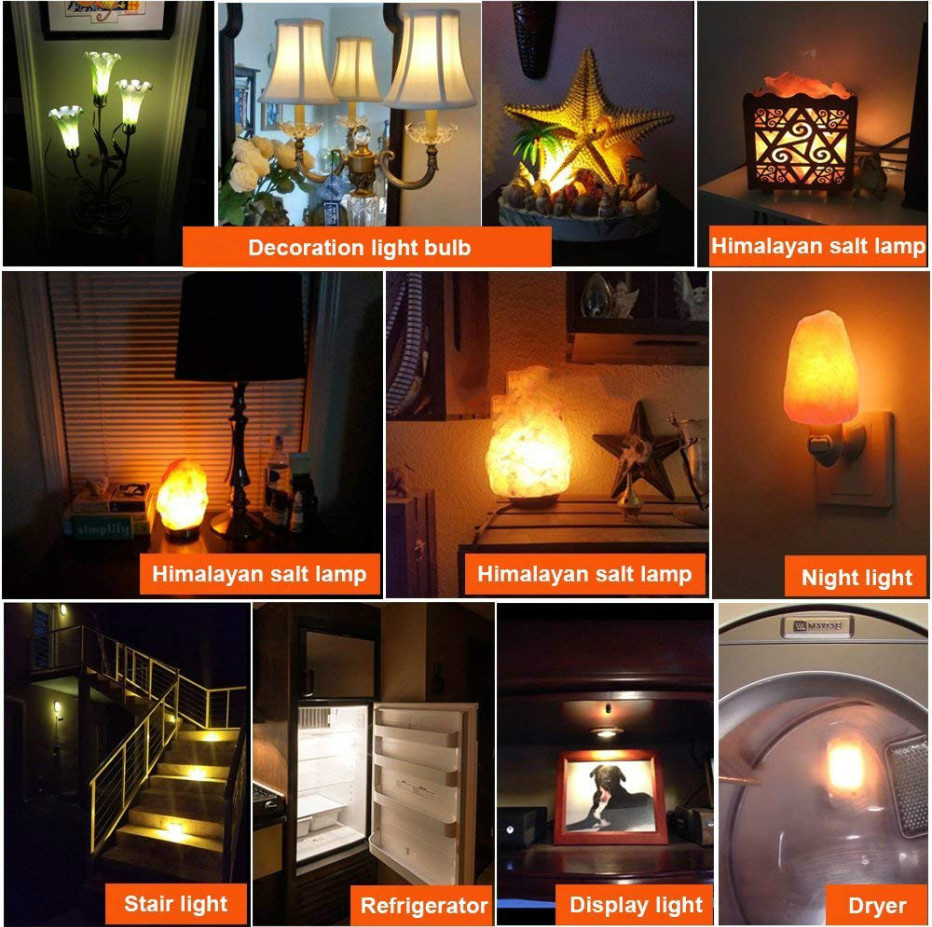 1W LED Night Light Bulb E12 E14 Led Cob T20 Halogen Bulb 100lm