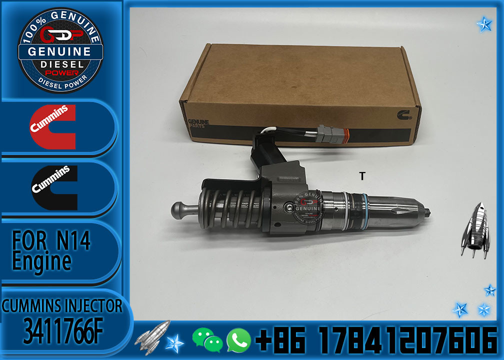 3411766F Common Rail Diesel Fuel Injector 4384360 3411381 3411766F For Cummins QSN14 N14
