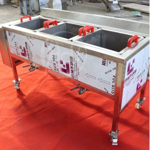 Small Scale Vegetable Blanching Equipment , Semi Automatic Potato Blanching