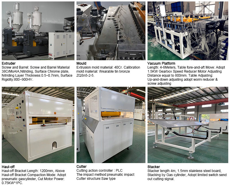 280kg/H PVC Pinch Plate PVC Ceiling Production Line Wall Panel Extrusion Making Machine