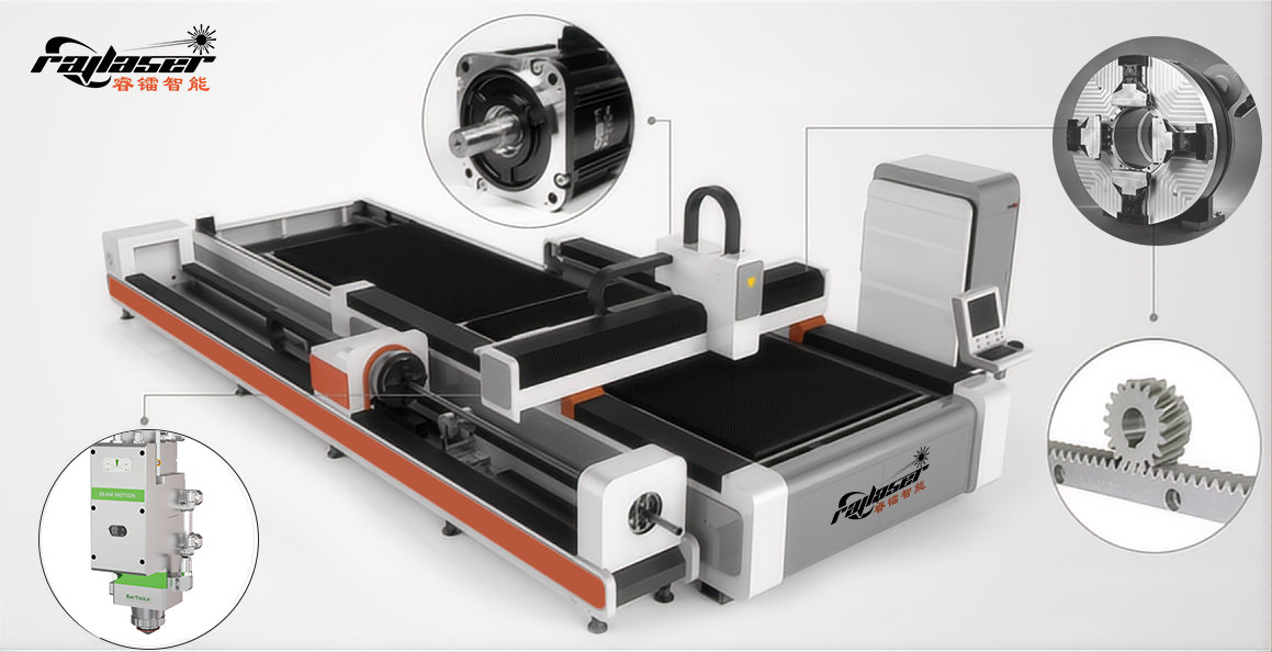 6m Metal Tube Fiber Laser Cutting Machine laser metal cutting machine laser plate cutting machine