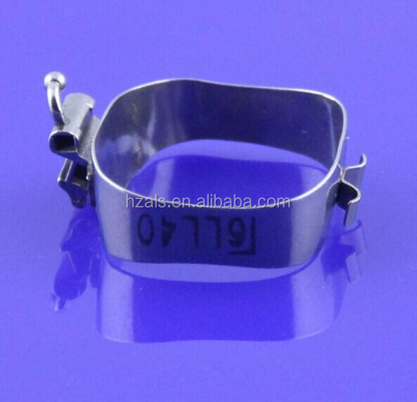 MFDS Metal Dental Preformed Molar Bands With Roth Buccal Tube Customized