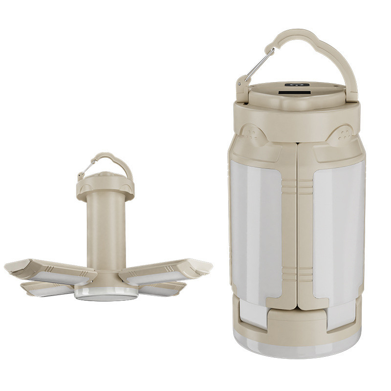 LED digital display with output camping light outdoor folding hanging camping tent light