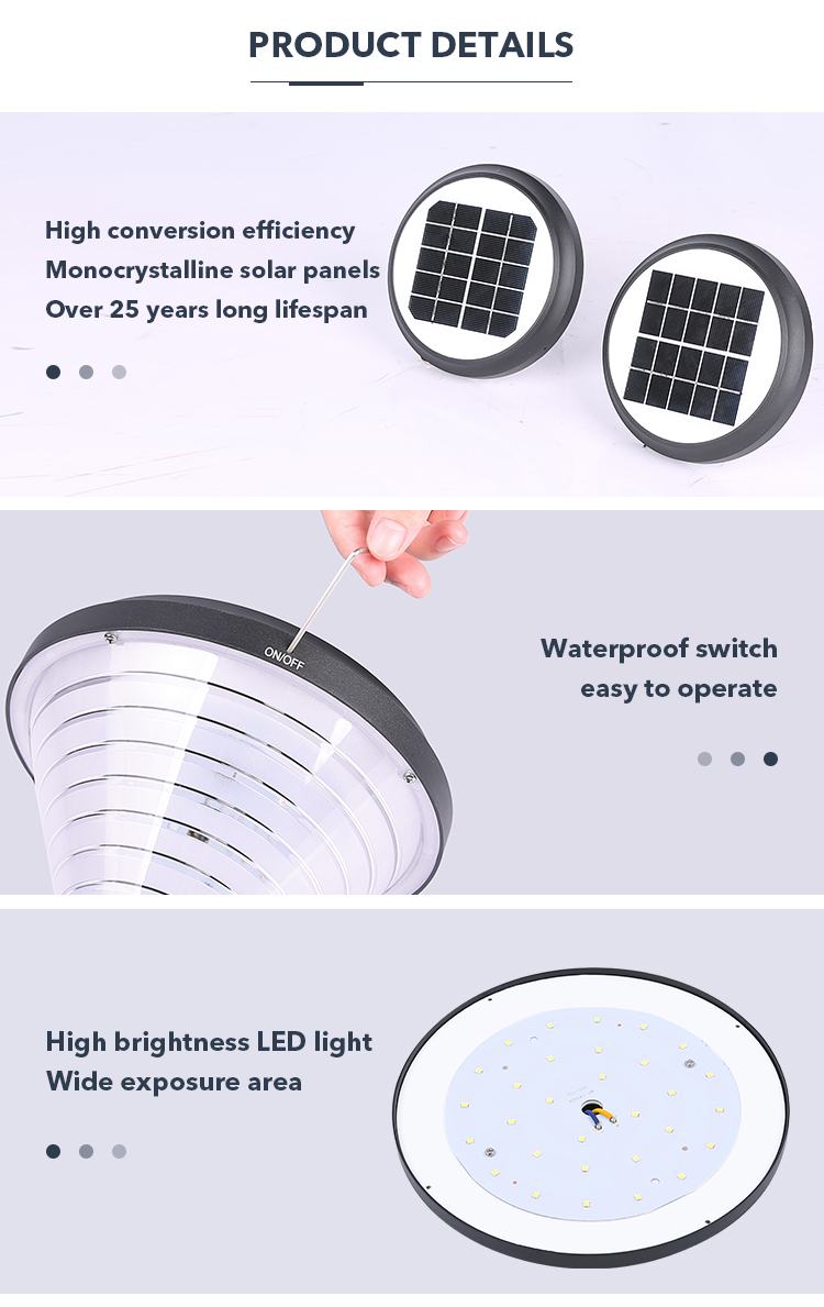 IP65 ODM Waterproof LED Solar Pathway Lights With 2000mAh Battery for yard driveway