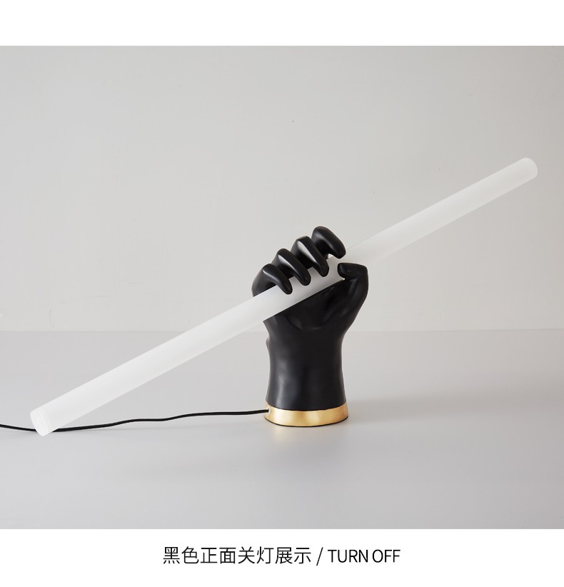 Modern Minimalist Wall Lighting Handshake Sculpture Bedroom Bedside Fist Hand Long Wall Light(WH-OR-249)