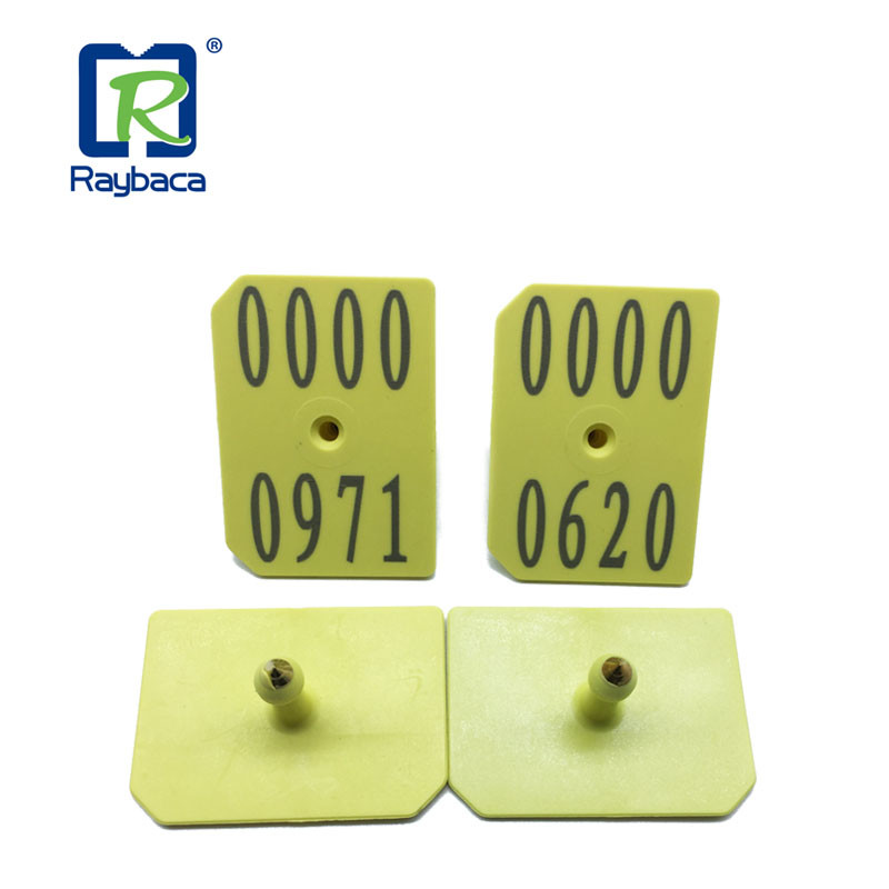 860 - 960mhz TPU Reflective Cattle Ear Tags Customized Color