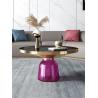 Buy cheap Toughened Bell Blown Glass Coffee Table 35cm High Antiwear from wholesalers