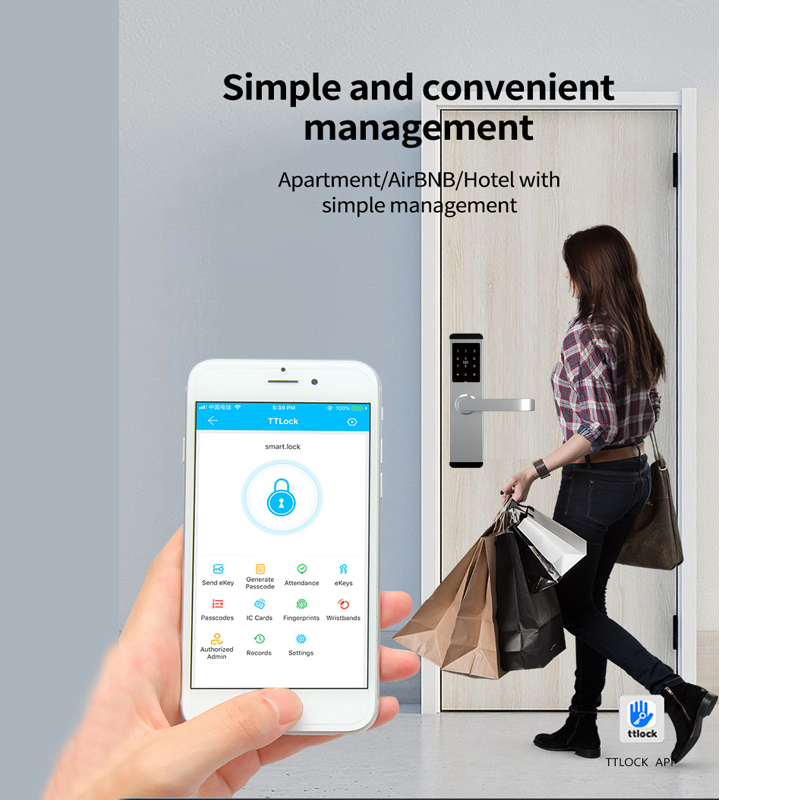 Cerradura Inteligente Classic Smart Door Lock For Apartment Airbnb