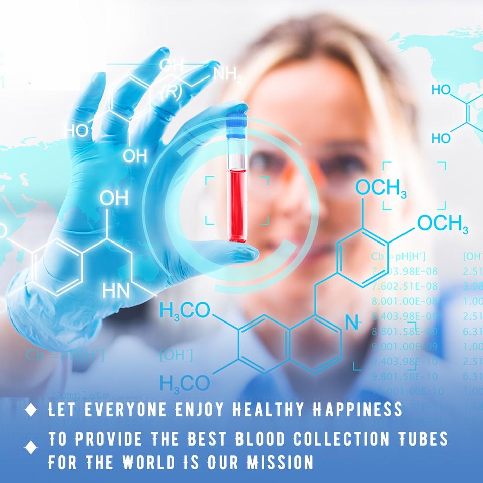 Black Top 3.8% Sodium Citrate Blood Tube ESR Hospital Laboratory Research Blood Test Collection