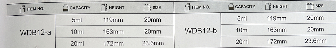 5ml/10ml/14ml/20ml Syringe Bottle Syringe Design Airless Eye Cream Bottle for Fashion