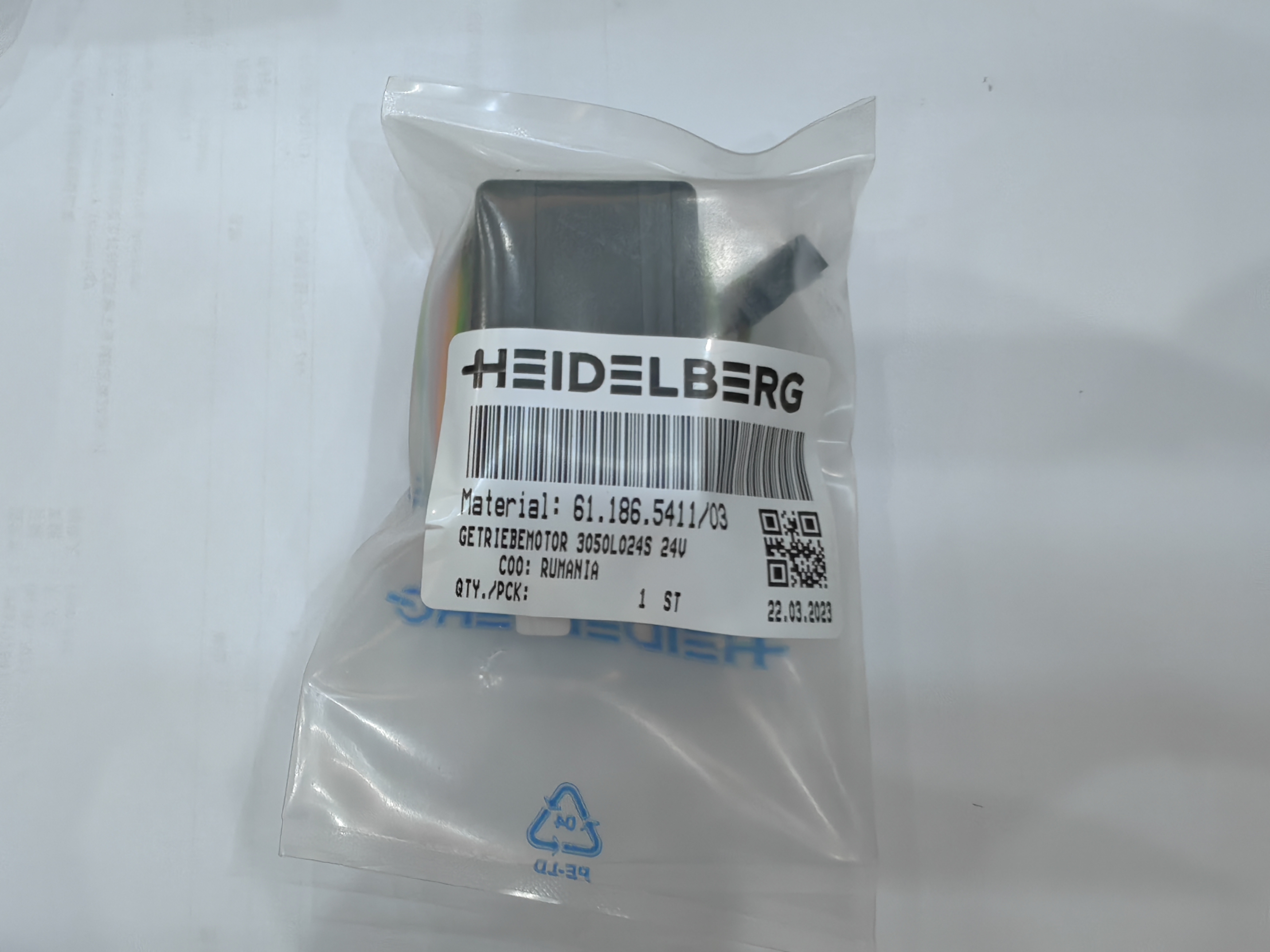 Small Motor 24V 61.186.5411/03 for CPC Ink Control Servo 0.3KG Energy Mining Industry