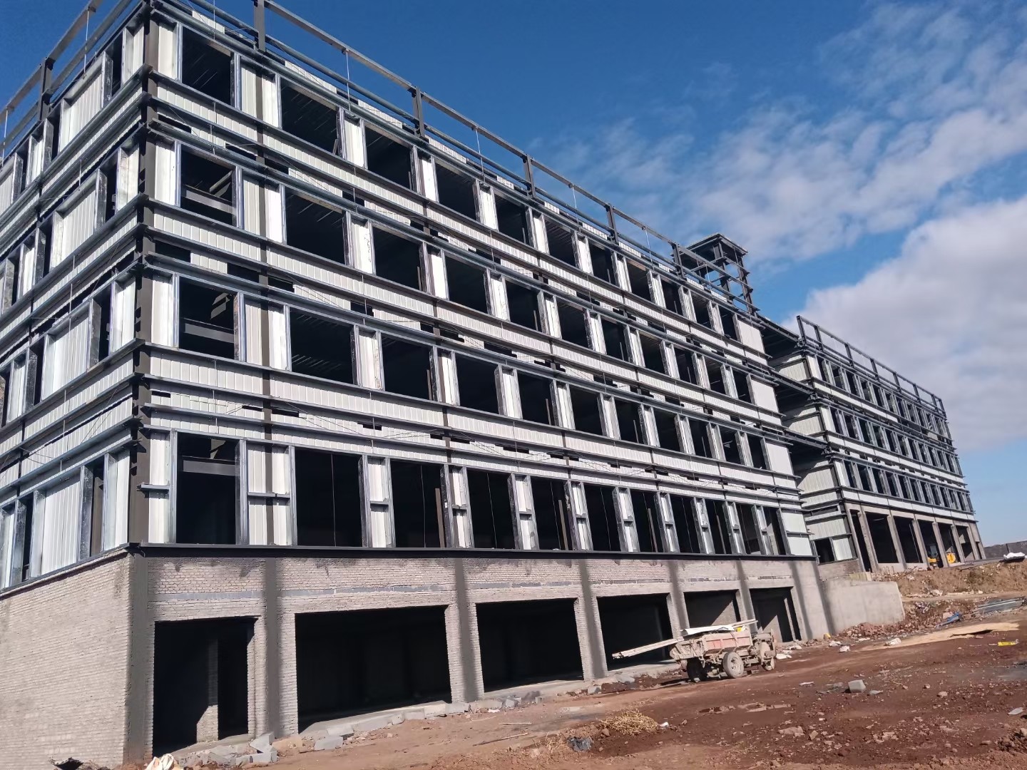 Multi Storey Prefabricated Structural Steel Framework Workshop Building Construction