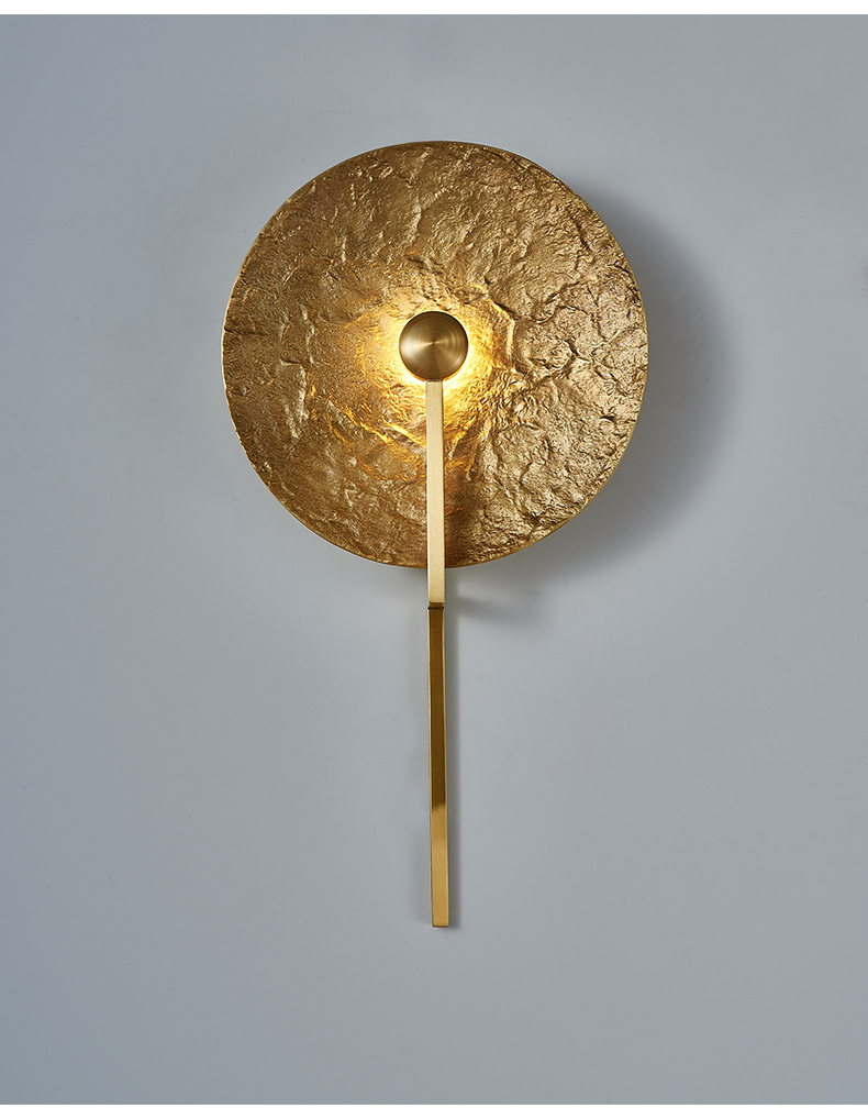 Simple post-modern bedside wall lamp full luxury hotel decoration villa corridor copper wall light(WH-OR-253)