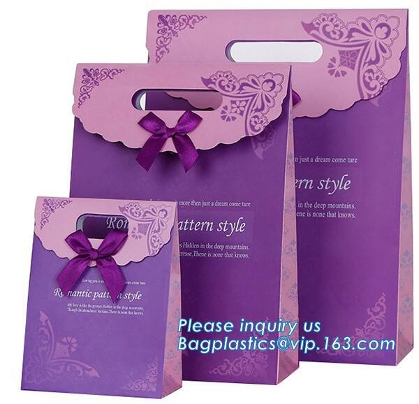 Customized made cheap paper twisted handles white kraft paper bags,wine paper bag with handle wholesale bagplastics pack