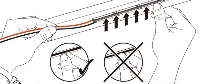 Indoor Flexible COB Led Strip 10w 512 chips CRI90 3