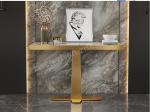 ElegaCross Insert Ceramic Marble Console Table With Sophistication