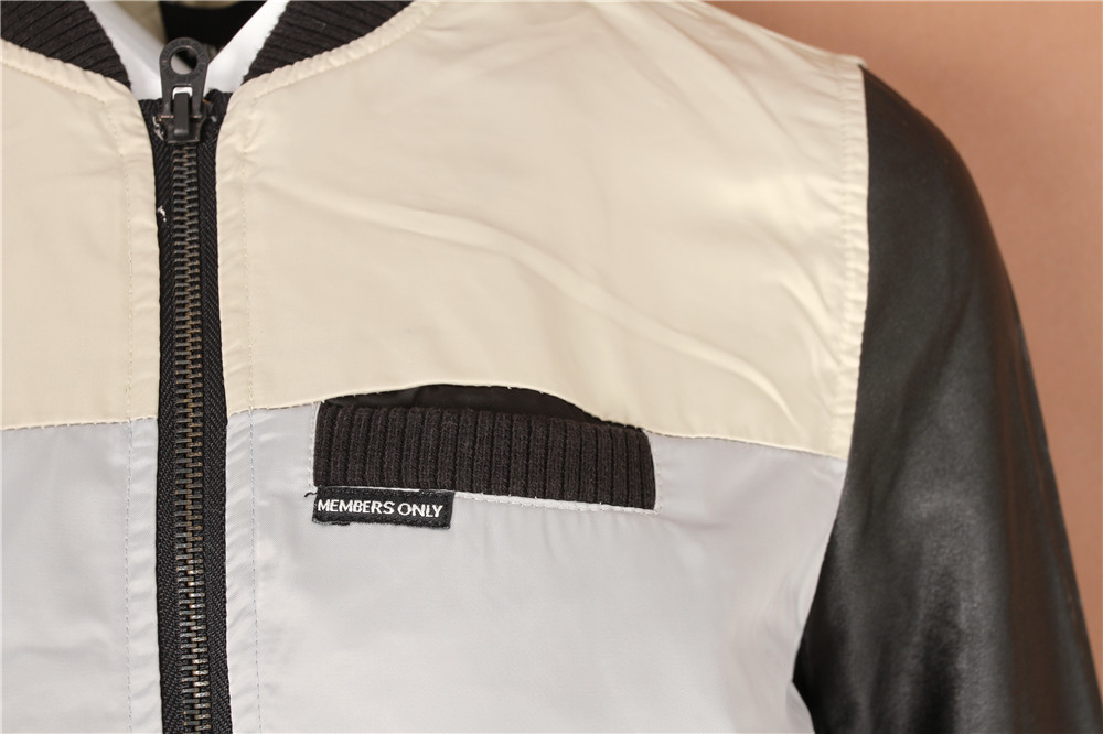 adies color-blocked jacket, Women's bomber jacket, Soft touch, PU sleeves
