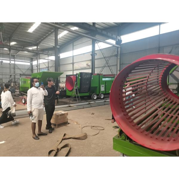 Easy to Operate 15-90 Square Meter Automatic Trommel Screen Drum Sieve Separator for Farms