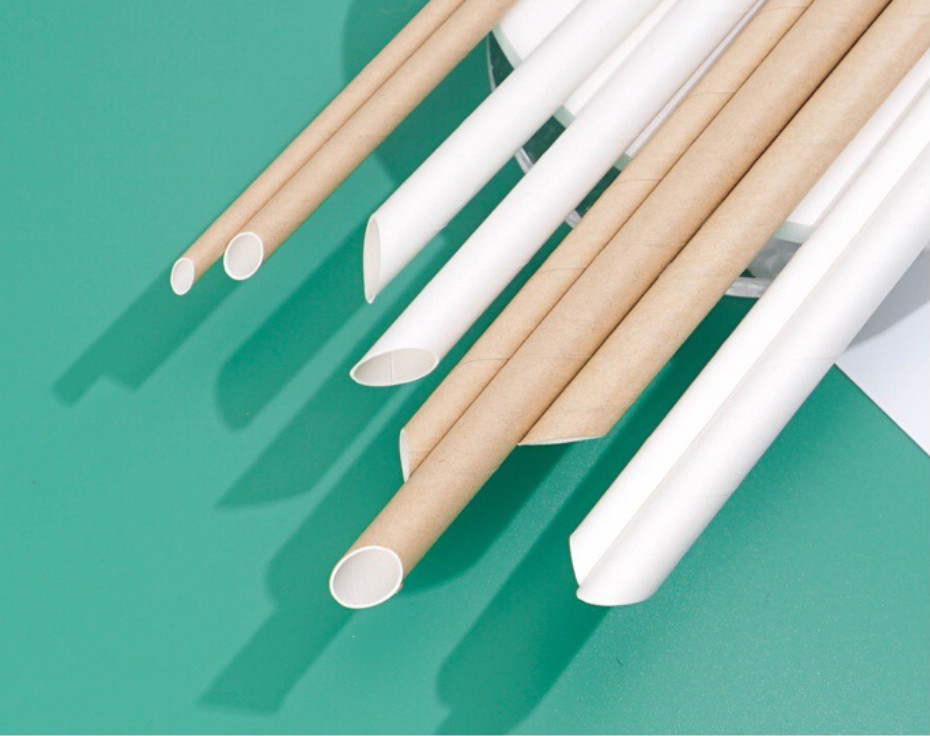Food Grade Certified Eco Disposable 100% Biodegradable Kraft Paper Straws 12*230MM