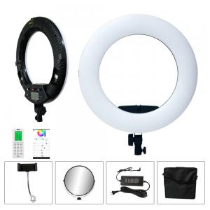 China RGB Selfie 18 Inch LED Ring Light Full CCT 2800 9990k With Tripod Stand on sale