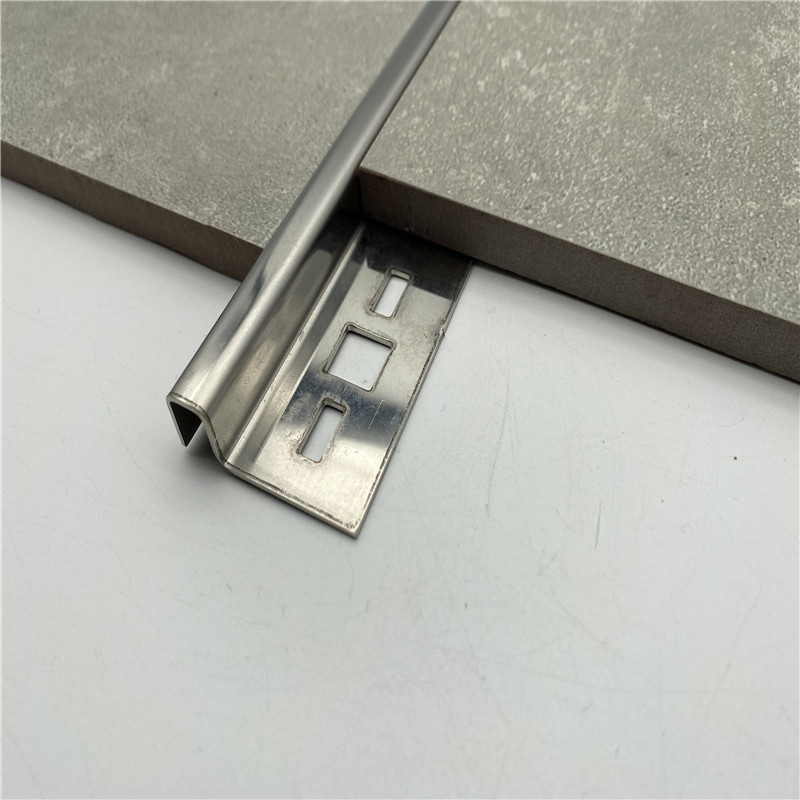 Ceramic Decorative Gold Color Round Edge Corner Tile Trim Stainless Steel
