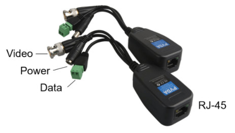 1 Chanal VB202HD Camera Transceiver Video Balun With Pignail No Power Required