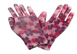 China Wear Resistant Garden Work Gloves , Floral Womens Gardening Gloves on sale