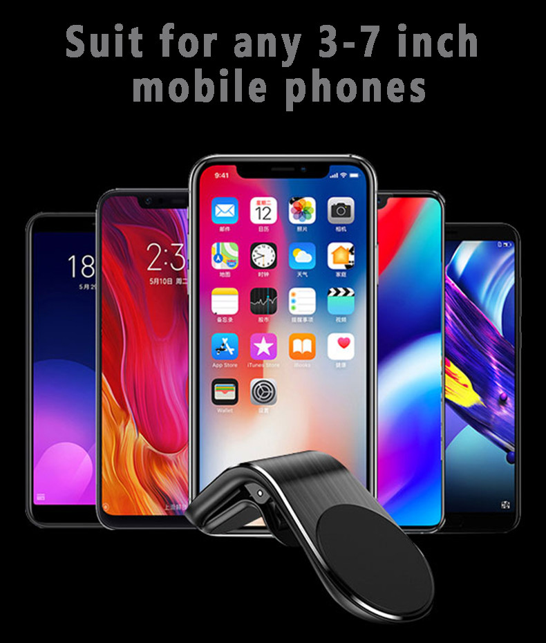 Magnetic Car Vent Phone Mount Anti-Slip Anti-Scratch Super Strong Magnets 360 Degree Rotation