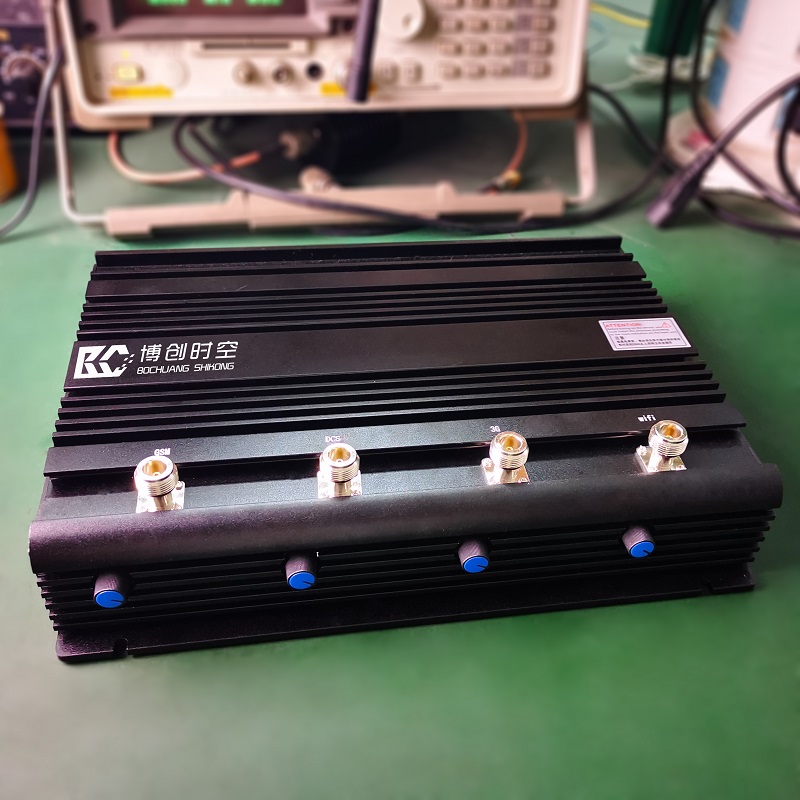 95w high-power mobile phone signal jammer gsm.3g.wifi signal shielding 4-frequency output power adjustable jammer
