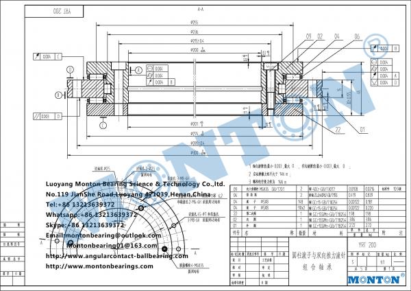 YRT200 yrt rotary table bearings factory