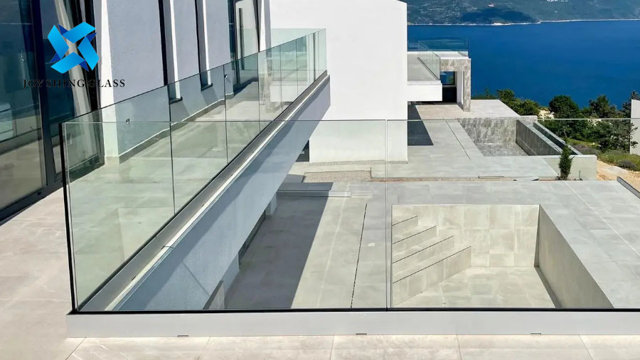 Ultra clear frameless tempered glass railing