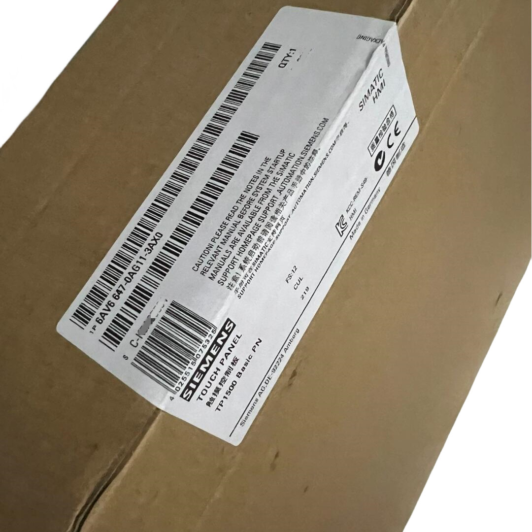 SIEMENS SIMATIC HMI 6AV6647-0AG11-3AX0 TP1500 Basic Color PN