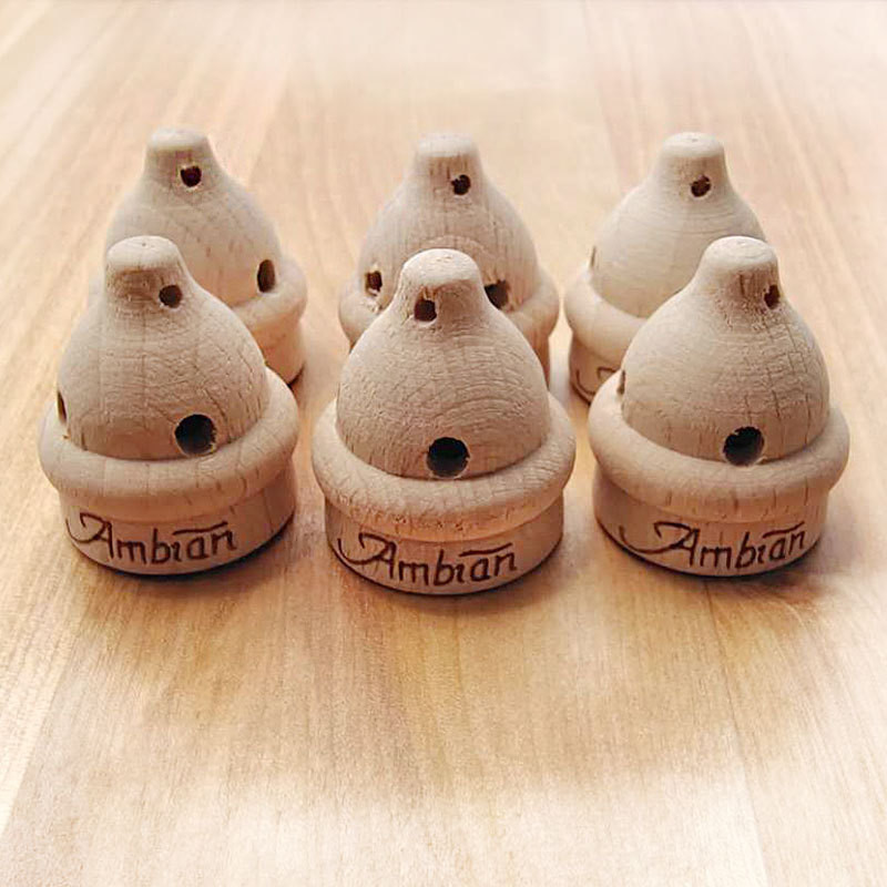 Perfume Aromatherapy Beech Wood Cap Automobile Perfume Bottle Cap 12mm Thread Diameter Round Hat Type Customizable