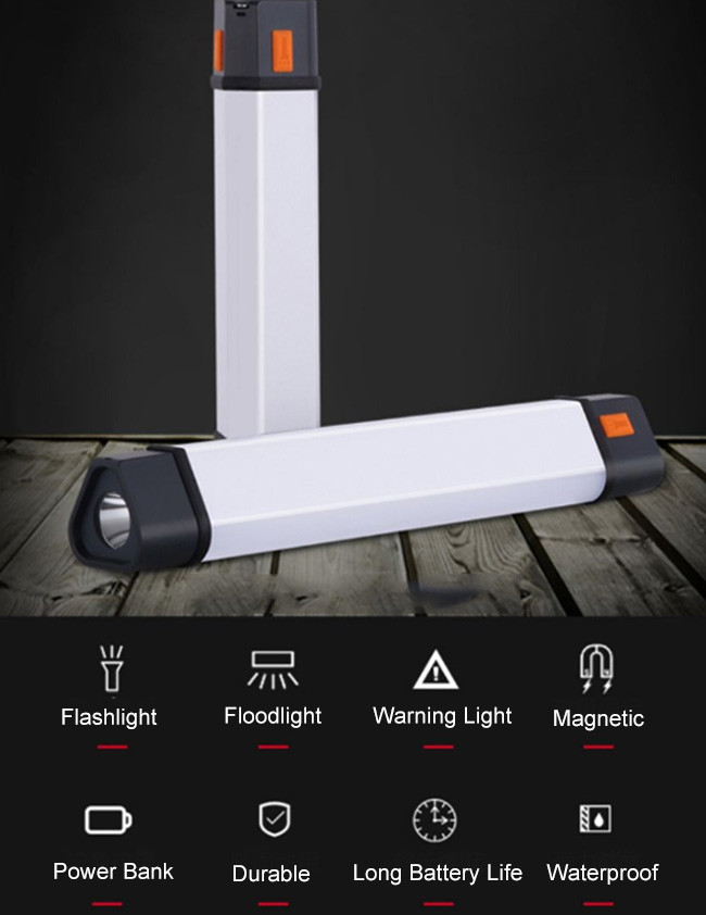 5W 280Lm IP65 Portable Emergency Light Strong Magnets 195g Weight