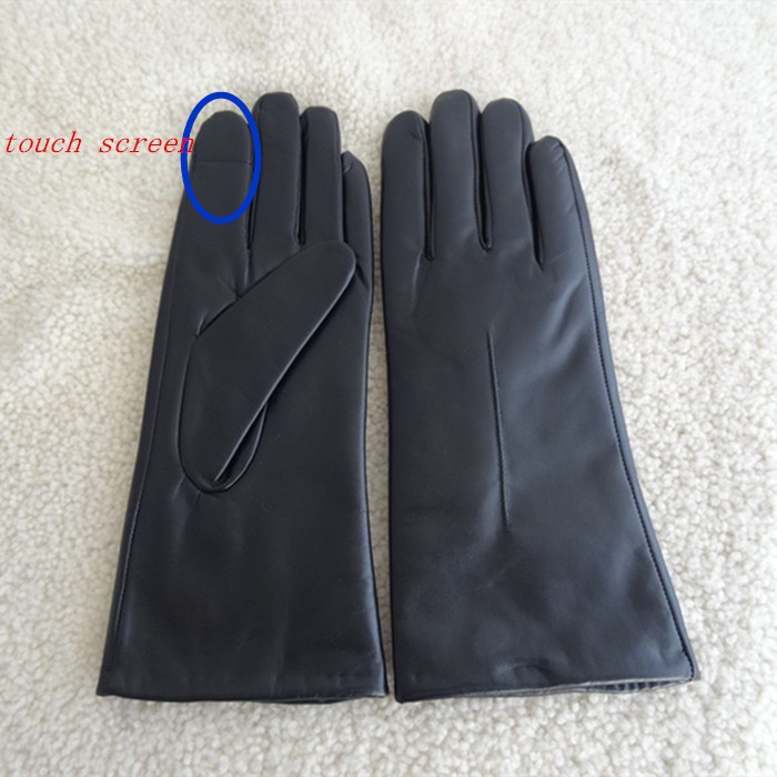 Plain Type Daily Life Usage Ladies Suede Leather Gloves