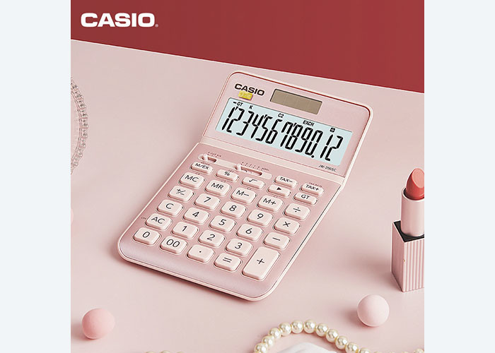 For Casio JW-200SC Fashion White collar Desktop Business Office dual Power calculator
